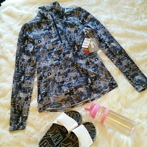 Reebok Reflective Athletic Running Pullover NWT